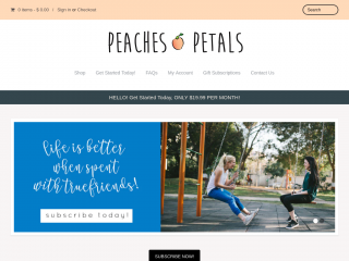 peachesandpetals.com screenshot