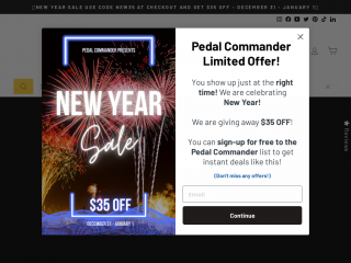 pedalcommander.com screenshot