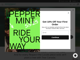 peppermintcycling.com screenshot
