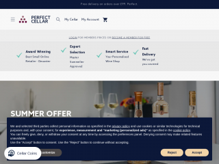 perfectcellar.com screenshot