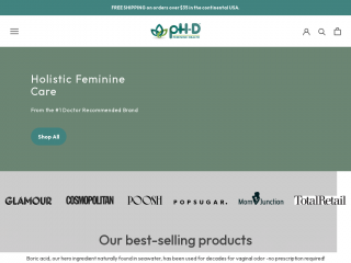 phdfemininehealth.com screenshot