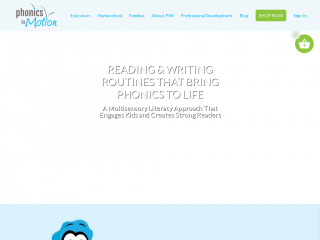 phonicsinmotion.com screenshot