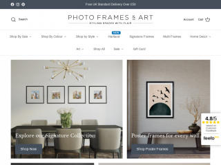 photoframesandart.com screenshot