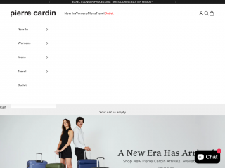 pierrecardinhandbags.com.au screenshot