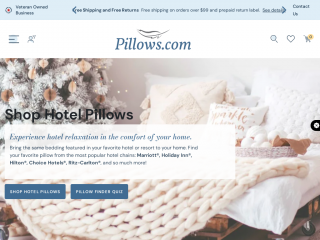 pillows.com screenshot