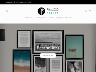 pimlicoprints.co.uk screenshot