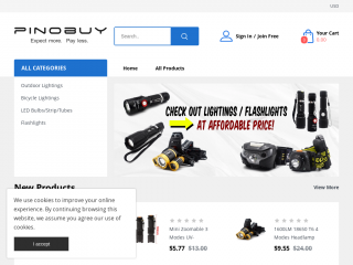 pinobuy.com screenshot