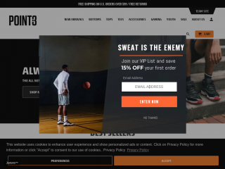 point3basketball.com screenshot