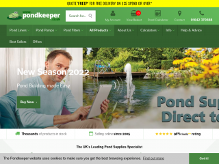 pondkeeper.co.uk screenshot