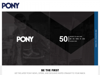 pony.com screenshot