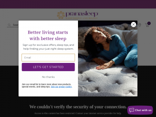 pranasleep.com screenshot