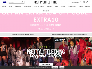 prettylittlething.com.au screenshot