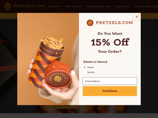 pretzels.com screenshot