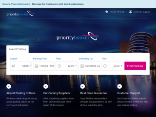 prioritybooker.com screenshot