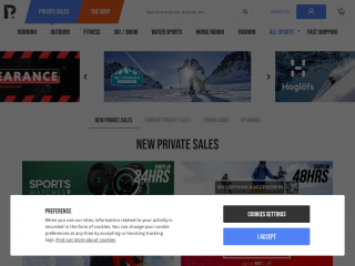 privatesportshop.com screenshot