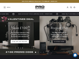 proespresso.co.uk screenshot