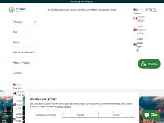 proofvitality.com screenshot