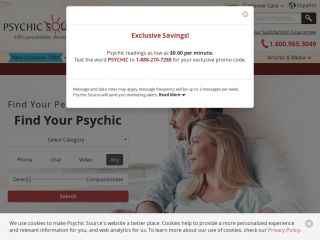 psychicsource.com screenshot