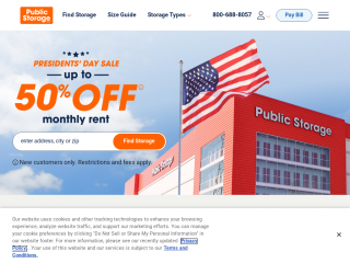 publicstorage.com screenshot