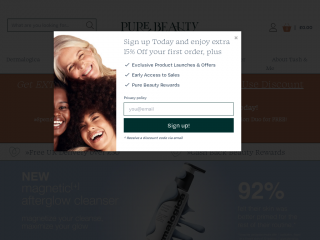 pure-beauty.co.uk screenshot