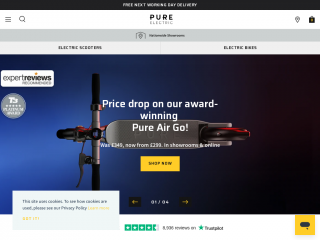 pureelectric.com screenshot