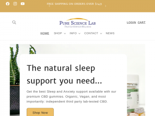 puresciencelab.com screenshot