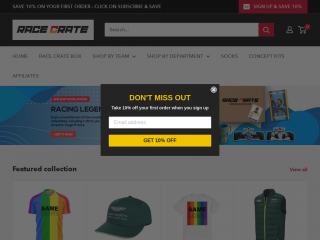 racecrate.com screenshot