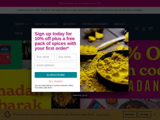 rajahspices.co.uk screenshot