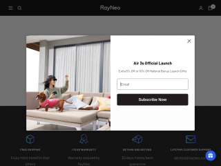 rayneo.com screenshot