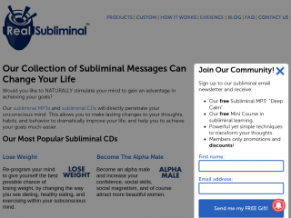 realsubliminal.com screenshot