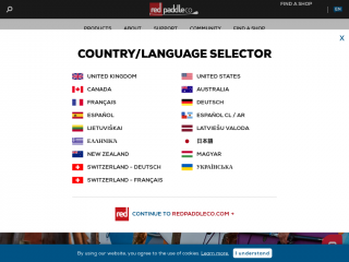 redpaddleco.com screenshot