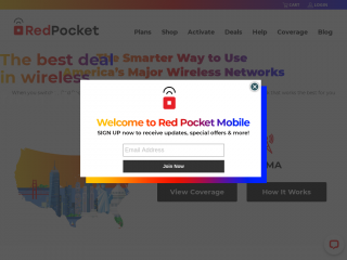 redpocket.com screenshot