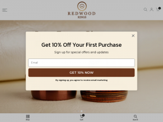redwoodrings.com screenshot