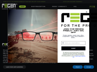 regen-optics.com screenshot