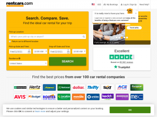 rentcars.com screenshot