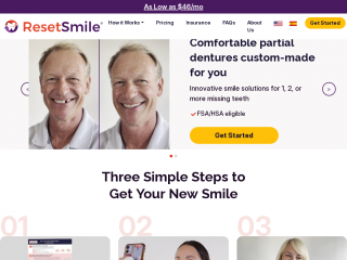 resetsmile.com screenshot