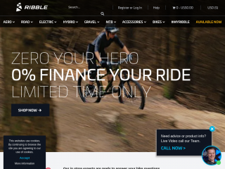 ribblecycles.co.uk screenshot