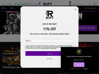 riptapparel.com screenshot