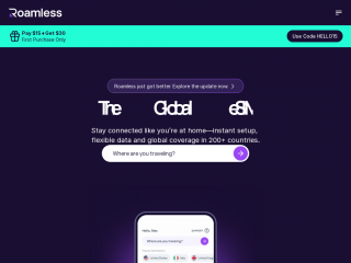 roamless.com screenshot