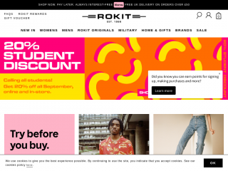 rokit.co.uk screenshot