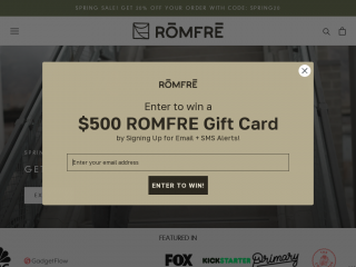 romfre.com screenshot
