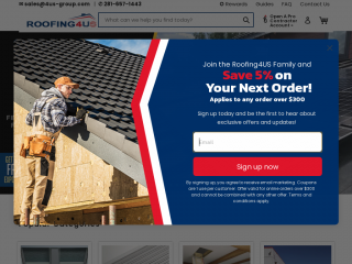 roofing4us.com screenshot