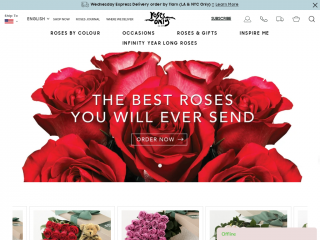 rosesonly.com screenshot