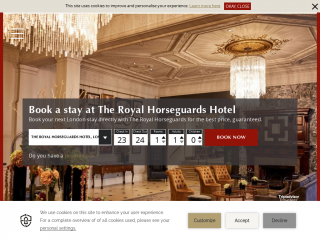 royalhorseguardshotel.com screenshot
