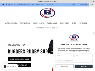 ruggers.com screenshot