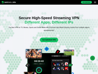 safeshellvpn.com screenshot