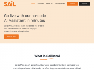 sailbotai.com screenshot