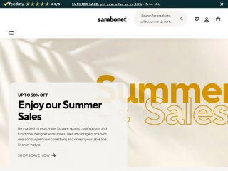 sambonet-shop.com screenshot