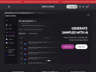 samplesoundmusic.com screenshot
