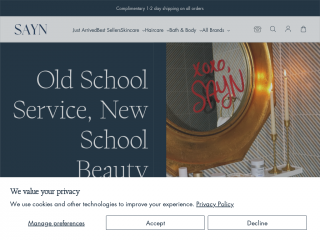 sayn.com screenshot